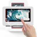Topumt Shower Phone Holder Waterproof 360°Rotation,Wall Mount Phone Holder for Shower Bathroom Bathtub