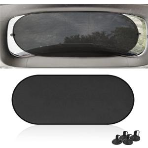 Rear Window Sunshade - UV Protection Mesh Cover for Rear Facing Car Seats, Fits All Cars