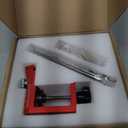 Pocket Hole Jig Kit, Adjustable Aluminum Pocket Hole System, Portable Screw Jig Set Guides Joint Carpentry Locator Woodworking Tools with Wooden Hole Plugs