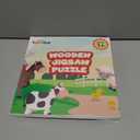 Farm Animal Wooden Puzzle for Toddlers 1-3, Sensory Montessori Toy Classroom Preschool Learning Activities Educational Toy Christmas Stocking Stuffer Gift for Girls 3-5, Boys 2 3 4 5 Year Old Baby