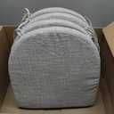 Chair Cushions for Dining Chairs with Ties and Removable Cover, Dining Kitchen Chair Pads with Non-Slip Bottom, High-Resilience Indoor Seat Cushions, 16'' x 16'' x 2'', Set of 4, Khaki