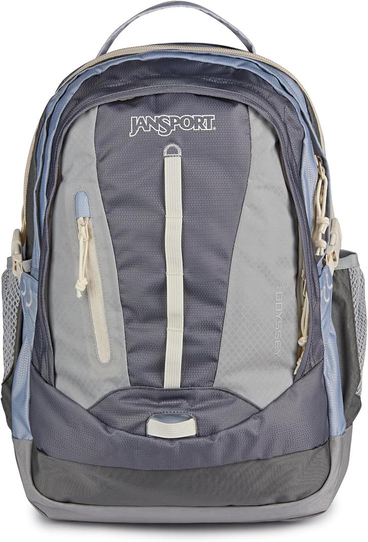 JanSport 39L Odyssey Backpack – 15 Inch Laptop Sleeve, Grounded Grey, One Size