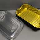 20 Set 9x13 Heavy Duty Aluminum Pans with Lids Rectangle Double Thick Aluminum Foil Baking Pan Food Container for Heating Cooking Meal Prep Storage Freezer and Takeout
