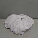 EXARUS Girls Bodycon Ruched Dress Teen Graduation Wedding Dance Party Chiffon Lantern Sleeve Maxi Formal Dresses (12 Years, White)