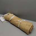 HOMEMONDE Handwoven Jute Area Rug - 4 feet Round Natural Yarn Loom Braided Rug - Eco-Friendly Boho Farmhouse Reversible Design for Bedroom, Living Room, and Kitchen (Natural)