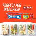 Saran Cling Plus Clear Plastic Wrap, Food Storage, Easy Dispense, 200 Sq Ft Roll