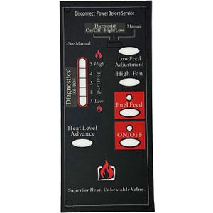 A-E-401 / C-E-401 Replacement Control Board for Breckwell Pellet Stoves, 5-Speed Digital Circuit Board Compatible with 1 RPM Auger Motor Systems - Black