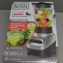 BLACK+DECKER PowerCrush Multi-Function Blender with 6-Cup Glass Jar, 4 Speed Settings, Silver
