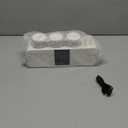 Wall-Mounted Smart Toothbrush Holder with Drying Function,Washroom Toothbrush Clean Holder No Drilling Required, with 3 Cups for Family (White)