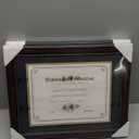 GraduatePro 8.5x11 Diploma Frame, Picture Frame for Wall and Tabletop Display with UV Protection Acrylic, Professional Wooden Look, Mahogany with Gold Beaded, Pack of 2