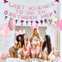 Breling Bachelorette Party Banner Black & Pink Glitter Banner Bachelorette Party Decorations Bridal Shower Sign for Wedding Favor Supplies Gifts