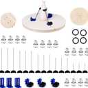 Pottery Machine Turntable Clamp,Ceramics Art Sculpting Clamp Repair Tools,Portable Pottery Centering ToolAdjustable Ceramic Art Repair Tool for Ceramic Beginners Professionals,White