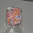 ZAFUL Women's Bandeau Bikini O Ring Strapless Tie Back High Cut Two Piece Swimsuit Bathing Suits (5-Floral Pink, S)