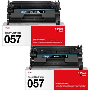 057 Toner Cartridge Replacement for Canon 057 Toner Cartridge CRG-057 057H to Use with MF445dw MF448dw MF449dw LBP226dw LBP227dw Printer (2 Black)
