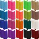 40 Pack Colorful Self Adhesive Bandage Wrap Bulk 20 Colors 4 Inch x 5 Yards Cohesive Bandage,Vet Wrap Breathable Elastic Self-Adherent Tape for Stretch Athletic Sports Wrist Ankle Dogs Pet Vet Wrap