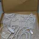 Sweet 16 Neon Sign for Wall Decor Personalized Sixteen Birthday Light Sweet 16 LED Light Sign Sweet Girl Bedroom Happy Birthday Party Wall Decor Party Gift Warm White