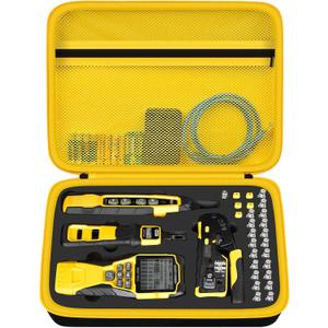 Case Compatible with Klein Tools VDV501-851 VDV500-123 VDV226-110 VDV427-300. Storage Carrying Travel Holder for Cable Tester for Scout Pro 3/ Tracer Probe/Wire Stripper and Accessories- Yellow Zipper
