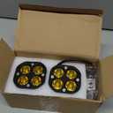 SUFEMOTEC Yellow Led Pods Lights 3Inch 40W Led Driving Off Road Lighting 12V 24V Spot Cube Light Bar for 4WD Pickup Trucks Boat ATV UTV SUV Motorcycle Golf Tractor Amber Fog Light (Pack of 2)