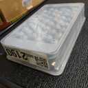 WIBIMEN Ice Cube Tray with Lid and Bin - Round Ice Trays for Freezer with Lid - Ice Cube Trays for Freezer with Ice Container (0.8"-2PACK Blue)