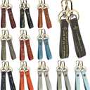 Yinkin 24 Pcs Christian Inspirational Bible Verse Keychains Christmas Gifts Bulk Religious Scripture Quote Leather Keychain Strap for Church Sunday School Baptism Party Favors