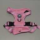 PoyPet Reflective Soft Breathable Mesh Dog Harness No Choke Double Padded Vest Adjustable(Light Pink,M)