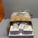 Vintage Table Lamps Set of 2, 28.5'' High Bedside Lamps with Fabric Shade, Farmhouse Nightstand Lamps with USB A+C Ports and Nightlight - Perfect for Living Room Bedroom Office Study (Bulb Included)