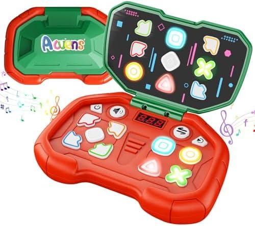 Acvens Handheld Dance Game, 4 Mode, 999 Level, Sensory Toys, Fast Puzzle Game, ADHD, Pop Fidget Toys for Kids Age 6-12, Birthday Gifts for Girls and Boys (Red)