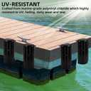 4 x Boat Dock Bumpers,Dock Bumpers Fenders Marine-Grade Straight Edge & Side | Dock Fender Guards,Boat Dock Bumpers Inflatable Vertical Dock Protection, UV-Resistant, Includes Mounting Hardware