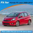 Car Door Rearview Mirror Cover Cap Housing Protective Cover For Exterior Mirrors Fit For Honda Fit Jazz 2009 2010 2011 2012 2013 (Red, Right Passenger Side