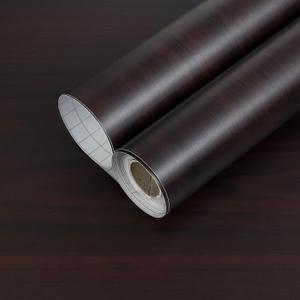 Oxdigi Dark Walnut Contact Paper - Self-Adhesive, Removable and Waterproof - Ideal Peel and Stick Wallpaper for Cabinet, Countertop, Desktop, Rental Property, Kitchen, 23.6"W x 196.9"L