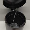 Home Basics 3 Liter Step Open Garbage Trash Can, Waste Basket Bin For Bathroom, Kitchen, Office, Bronze