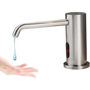 Automatic Soap Dispenser Touchless for Kitchen and Bathroom, Sink Built in Commercial Electric Soap Dispenser,Upgraded Infrared Sensors Brass Material, with Bottle and Pump 33.81oz/1000ml