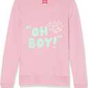 Amazon Essentials Disney | Marvel | Star Wars | Princess Women's Fleece Crew Sweatshirts (Pink, XXL)