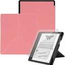 Stand Case Compatible with Kindle Scirbe, Includes a Screen Protector, Premium PU Leather Cover with Auto Sleep/Wake for 10.2 Inch Kindle Scribe (2022/2024 Release), Pink (One Size)