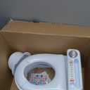 Fisher-Price 2-N-1 Potty Trainer with Flushing Sounds, Chart & Storage  White Floor Potty Chair with Splash Guard, Removable Ring & Bowl, Patented Snap Safe Ring Technology