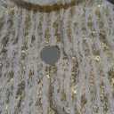 S-DEAL Golden Christmas Tree Skirt, 32 Inches Faux Fur Plush Tree Skirt for Holiday Home Decor Xmas (Yellow)