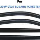 YQAUTEC Window Visors Rain Guards for 2019-2024 Subaru Forester, Out-Channel Window Vent Wind Deflectors Visors Shades for 19 20 21 22 23 24 Forester