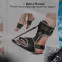 Plantar Fasciitis Night Splint: Adjustable Brace with Arch Support | Dorsal Night Splint for Women Men | Dual Effective Relief Achilles Tendonitis Foot Drop Heel Pain Black-Blue