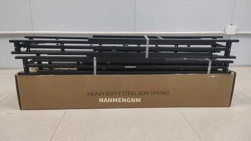 NANMENGNM Box Spring Queen 5 inch only Low Profile Heavy Duty Metal Mattress Foundation Max Weight Capacity Strong Steel Structure Quiet Simple Assembly Extra-Strong Support