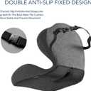 Seat Cushion for Car Truck Driver, Memory Foam Seat Cushion with Adjustable Strap,Ergonomic Lumbar/Back Support & Sciatica Relief for Long Drives, Orthopedic Cushion for Office Chair, Car, Semi Truck