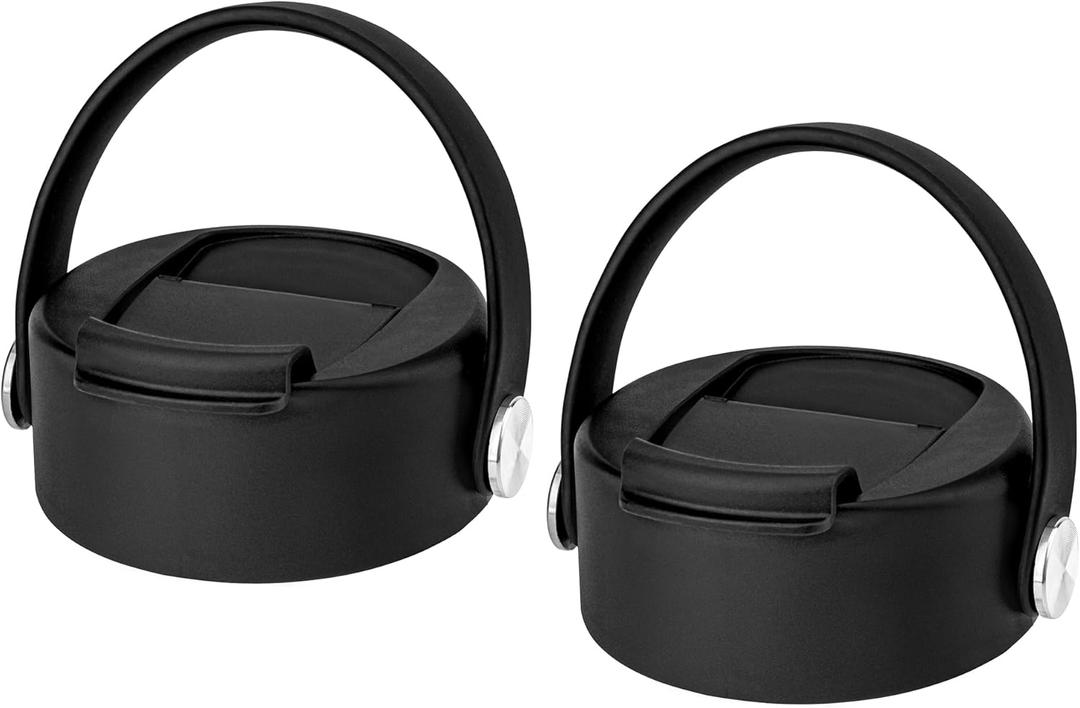 Flip Lids with Handle for Hydro Flask 12 16 20 32 40 64 oz Wide Mouth Bottles,Replacement Lids for 2.28"Wide Mouth Sport Bottles Water Bottle Accessories