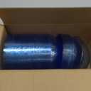 Rubtlamp 50 Pack Clear Blue Disposable Bowls, Clear Plastic Bowls with Gold Rim, 12-16oz Premium Heavy Duty Plastic Dinner Bowls for Party, Wedding and Holiday