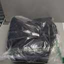 Tanming Women's Long Puffer Vest Casual Sleeveless Puffy Jacket with Removable Hood (Medium, Black)