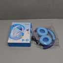 iClever BTH22 Kids Bluetooth Headphones, 60H Play Time, USB C Fast Charging, Bluetooth 5.4, AUX Cord,Safe Volume 74/85 dBA,Toddler Headphones for iPad/Tablet/Travel/School, Blue