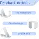Maitys Plastic Storage Hooks, 4 Pieces Multi Hanging Organizers for Coats, Towels, Bags, Hats, Scarves (White)