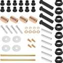 Rear Left and Right A-Arm Bushing Shafts Kit Replacement for Polaris Sportsman 400 450 500 600 700 800 Replace # 5020826 5434548 5434551 5133806 5434550