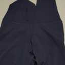 Colorfulkoala Women's High Waisted Tummy Control Workout Leggings 7/8 Length Ultra Soft Yoga Pants 25" (Medium, Navy)