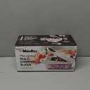 Mueller Pro-Series 10-in-1, 8 Blade Vegetable Chopper, Onion Mincer, Cutter, Dicer, Egg Slicer with Container, French Fry Cutter Potatoe Slicer, Home Essentials & Kitchen Gadgets, Salad Chopper (8 Blade, White Sand/Gray)