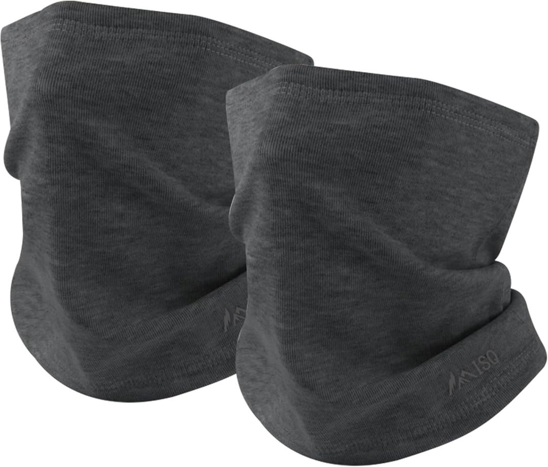 ISQ 2 Pack Winter Neck Gaiter Windproof and Warm Neck Warmer Outdoor Ski Mask Scarf