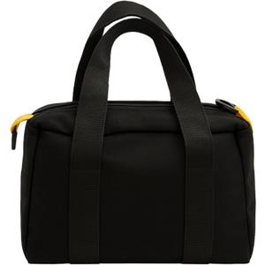 16 Inch Canvas Tool Bag, Small Tool Bag for Men, Large Capacity Wide Mouth Tool Organizer Tote Bag for Storage Hand Tools Wrenches (Black, 16 Inch)